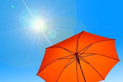 Sommerliche Hitze Stadt Remagen