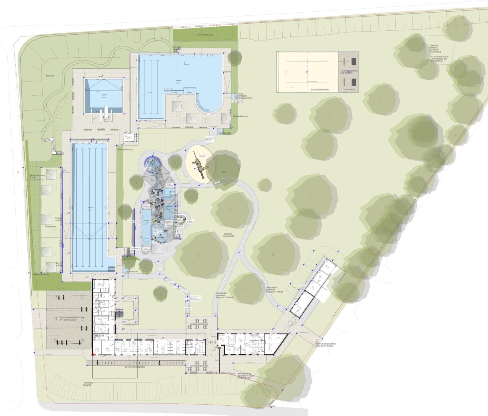 Grundriss Freizeitbad