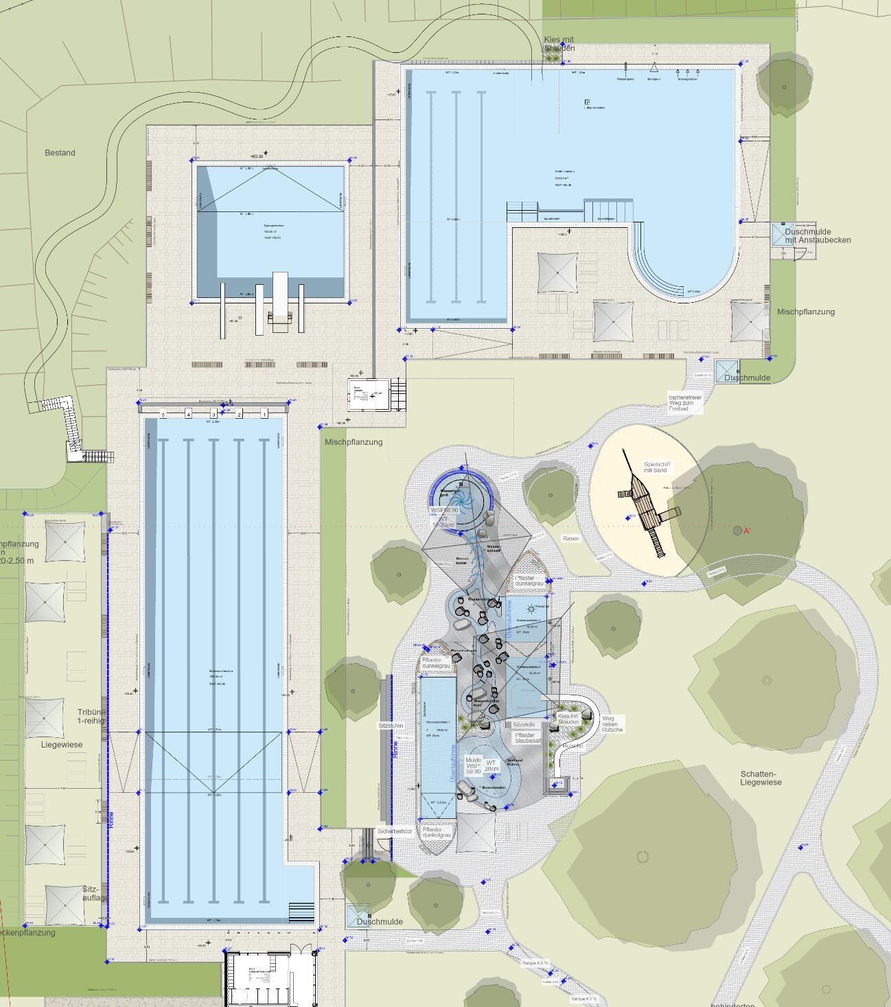 Grundriss Freizeitbad