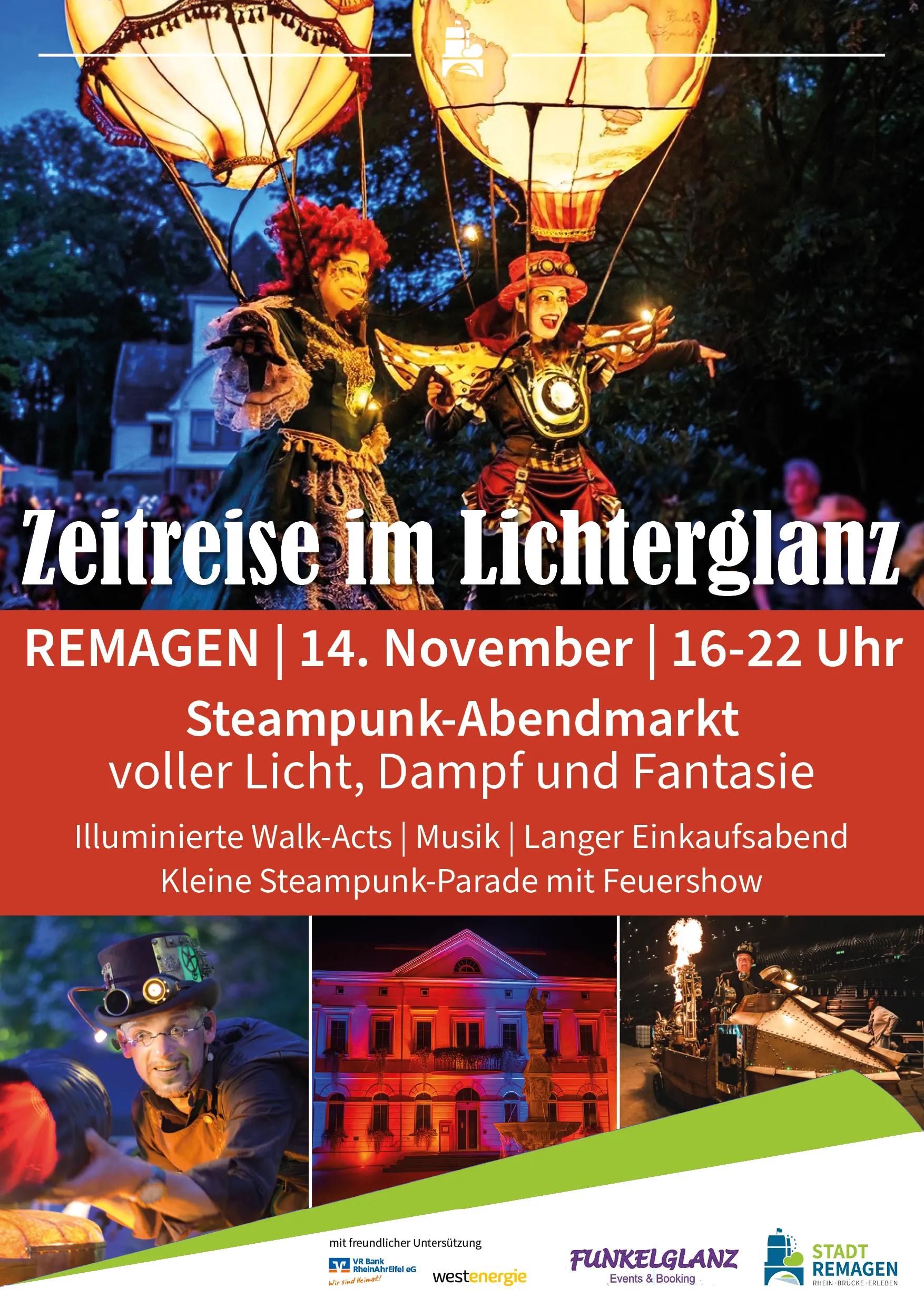 Plakat Zeitreise im Lichterglanz