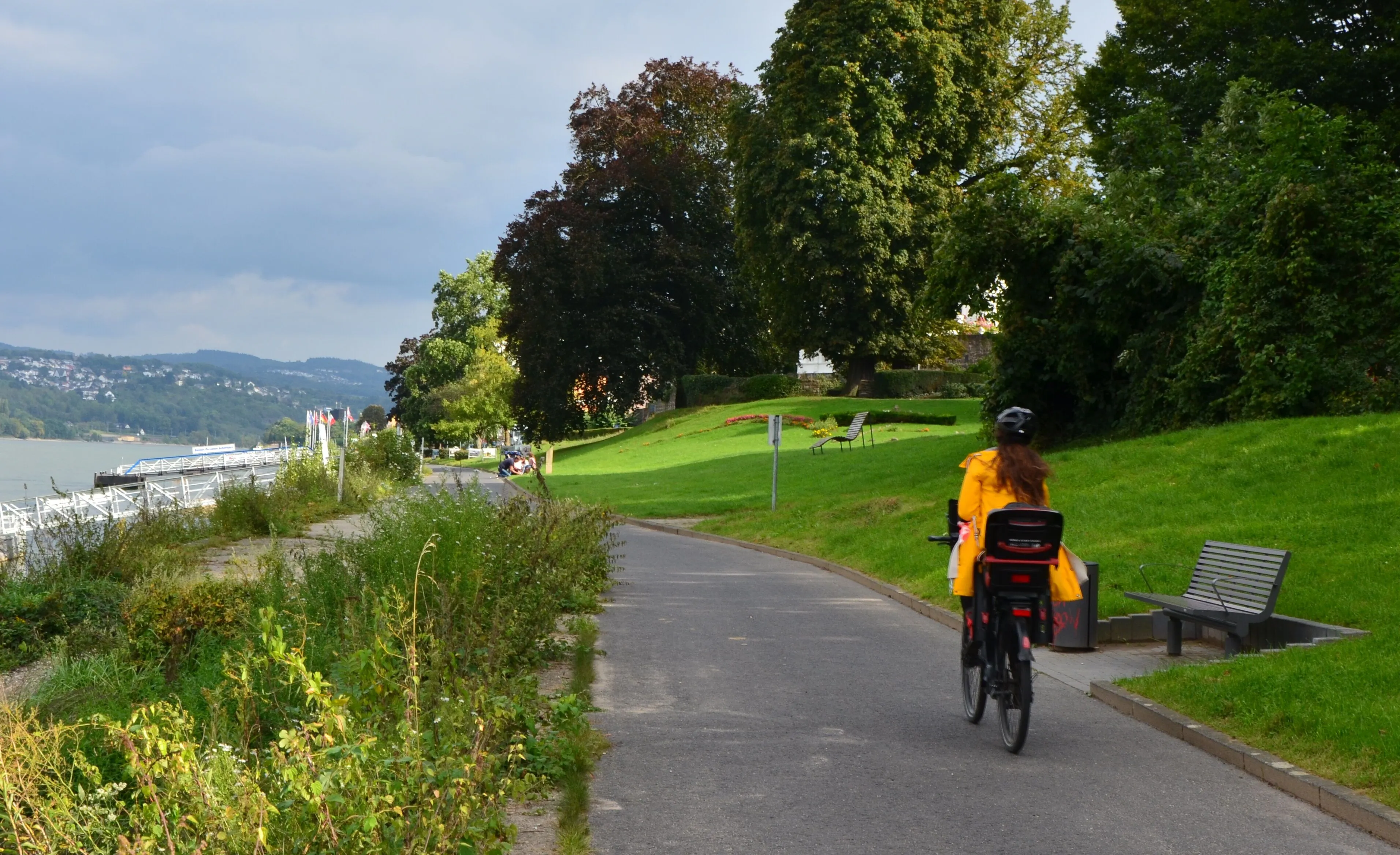 Mit dem Fahrrad